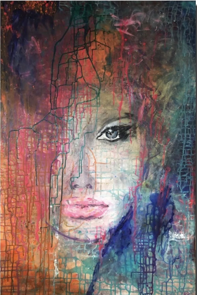 Painting by Barbara Eder: Fesseln