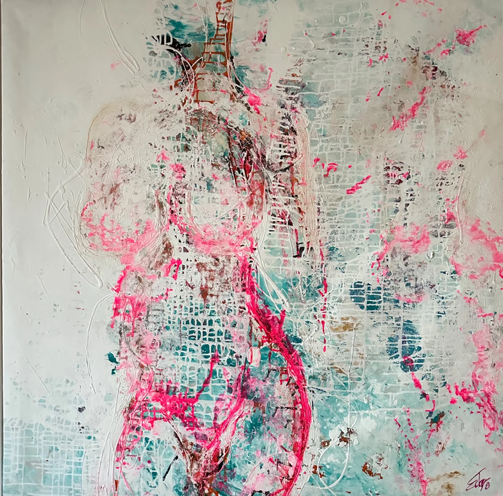 Painting by Barbara Eder: Figur und Bewegung